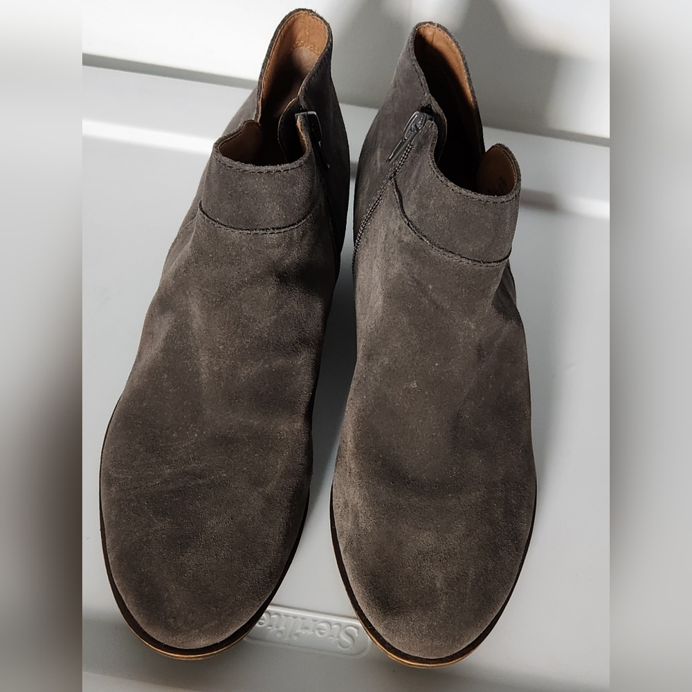Lucky Brand Grey Suede Booties - Picture 3 of 14